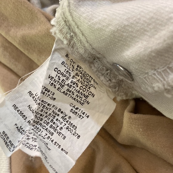 A Pea In The Pod White/Gray Secret Fit Belly Jeans size XS - Picture 3 of 6